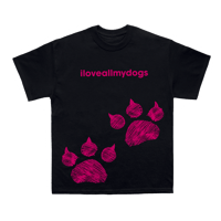 PAW-PRINT TEE (BLACK)