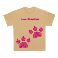 PAW-PRINT TEE (KHAKI)