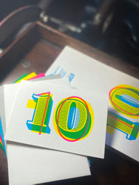 Image 9 of 10th birthday | letterpress card