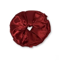 Image 1 of Giga Σατέν Scrunchie - Κόκκινο (23cm)