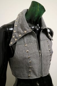 Image 3 of Silver Machine Halter Top