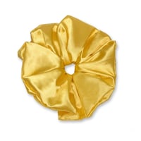 Image 1 of Giga Σατέν Scrunchie - Κίτρινο (23cm)