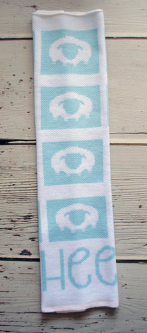 Image of Sheep Newborn Knit Baby Blanket