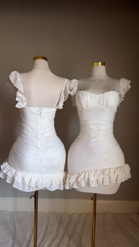 Image 7 of Daphne lace mini dress (cream)