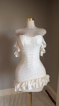 Image 2 of Daphne lace mini dress (cream)