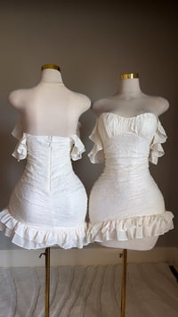 Image 1 of Daphne lace mini dress (cream)