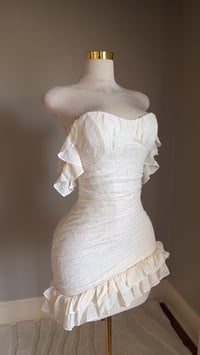 Image 3 of Daphne lace mini dress (cream)