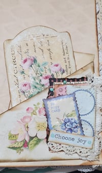 Image 8 of Vintage Shabby style junk journal (541)