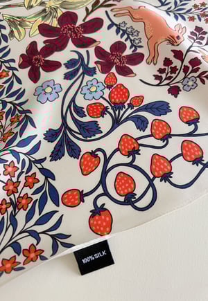 Image of PAÑUELO 100% SEDA - FOREST