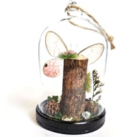 Image 3 of Blushing Phantom Butterfly Mini Woodland Hanging Dome