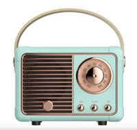 Mini Turquoise Vintage Blue Tooth Speaker