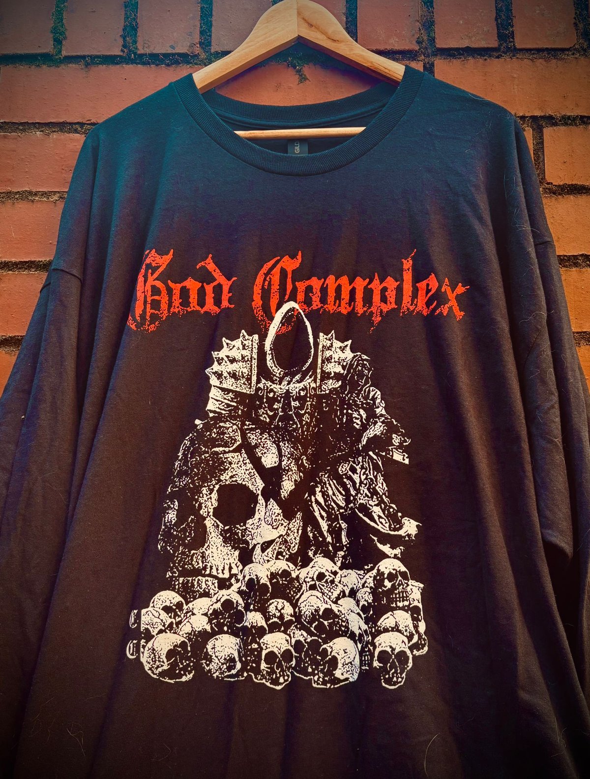 Image of Skull Pile Long-Sleeve T-Shirt