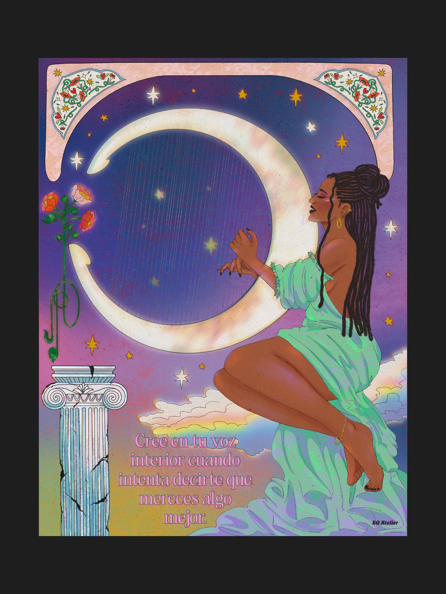 Melody under the Moonlight Art Print | E.G. Atelier