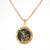 Image 2 of 👑The Armored Kingdom Saint Michael Divine Protector Pendant Necklace-Meaningful Gift Jewelry