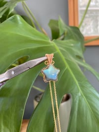 Image 1 of Gold Labradorite Star Crystal Necklace