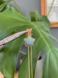 Image 4 of Gold Labradorite Star Crystal Necklace