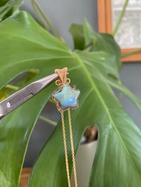 Image 5 of Gold Labradorite Star Crystal Necklace