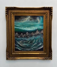 Image 1 of The Flood - original oil painting from "Sorcery: Contested Realm"