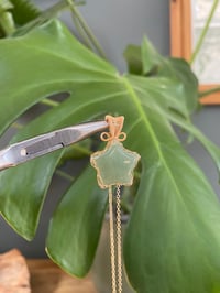 Image 5 of Gold Green Aventurine Star Crystal Necklace