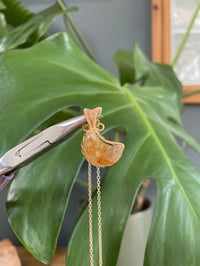 Image 4 of Golden Healer Moon Crystal Necklace 