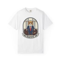Image 1 of Graphic T-Shirt — 'Big Beautiful Day' Cartoon Suit Cat Tee