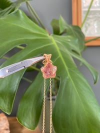 Image 5 of Gold Fire Quartz Star Crystal Necklace 