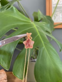 Image 4 of Gold Fire Quartz Star Crystal Necklace 