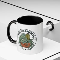 Image 2 of Resilient Cactus Accent Coffee Mug – Black Handle & Rim, 11/15oz