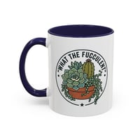 Image 3 of Resilient Cactus Accent Coffee Mug – Black Handle & Rim, 11/15oz