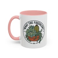 Image 4 of Resilient Cactus Accent Coffee Mug – Black Handle & Rim, 11/15oz