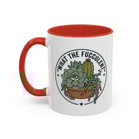 Image 5 of Resilient Cactus Accent Coffee Mug – Black Handle & Rim, 11/15oz