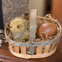Image 4 of Peep in a Basket ~ Original Work ~ 6"x5" overall
