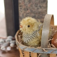 Image 1 of Peep in a Basket ~ Original Work ~ 6"x5" overall
