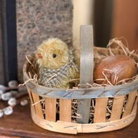 Image 2 of Peep in a Basket ~ Original Work ~ 6"x5" overall