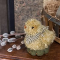 Image 3 of Peep in a Basket ~ Original Work ~ 6"x5" overall
