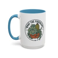Image 11 of Resilient Cactus Accent Coffee Mug – Black Handle & Rim, 11/15oz
