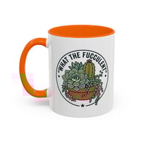 Image 12 of Resilient Cactus Accent Coffee Mug – Black Handle & Rim, 11/15oz