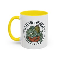 Image 13 of Resilient Cactus Accent Coffee Mug – Black Handle & Rim, 11/15oz