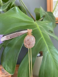 Image 2 of Gold Thousand Layer Garden Quartz Crystal Necklace