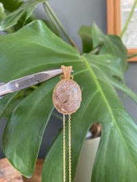 Image 3 of Gold Thousand Layer Garden Quartz Crystal Necklace