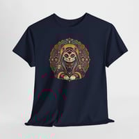 Image 6 of Day of the Dead Virgin Mary Cat T-Shirt — Día de los Muertos Religious Cat Tee
