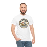 Image 1 of Tootin' Proud Gluten Free Badge Tee – "No Wheat, No Worries" White T-Shirt
