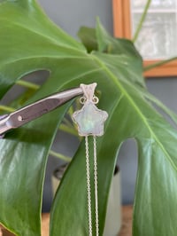 Image 1 of Silver Labradorite Star Crystal Necklace