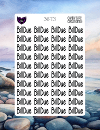 Image 4 of Bill Due Font T-T23