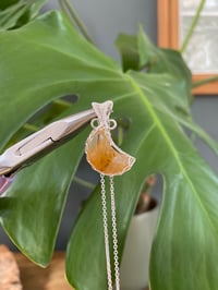 Image 3 of Silver Golden Healer Crystal Necklace 