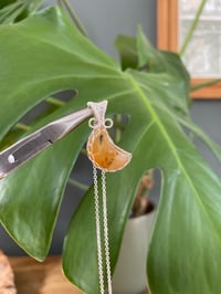 Image 4 of Silver Golden Healer Crystal Necklace 