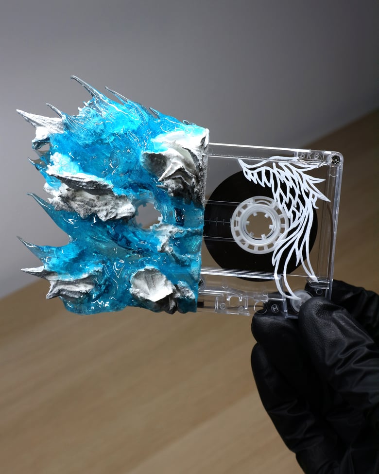 Image of "ON ANGEL WINGS" - Original Cassette painting #007