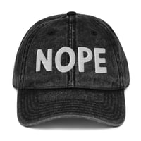 Image 4 of NOPE Vintage Cotton Twill Cap