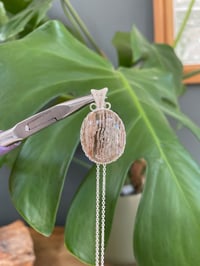 Image 1 of Silver Thousand Layer Garden Quartz Crystal Necklace