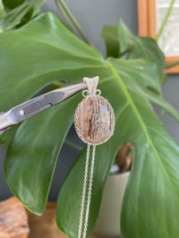 Image 3 of Silver Thousand Layer Garden Quartz Crystal Necklace
